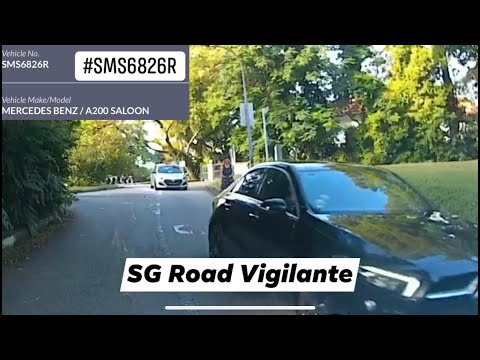 12aug2021 york road #SMS6826R Mercedes A200 taking shortcut cutting over road divider marking