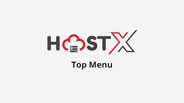 How to Add and Edit options in the Top menu of HostX?