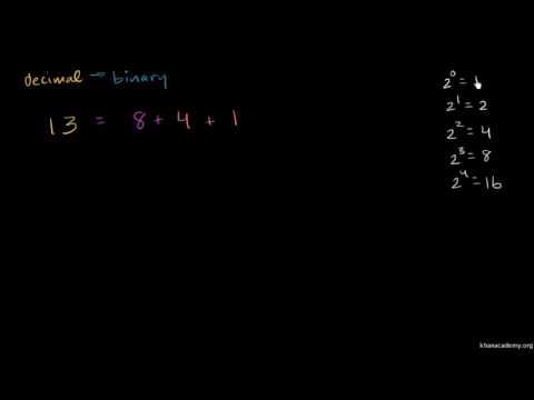 Converting from decimal to binary