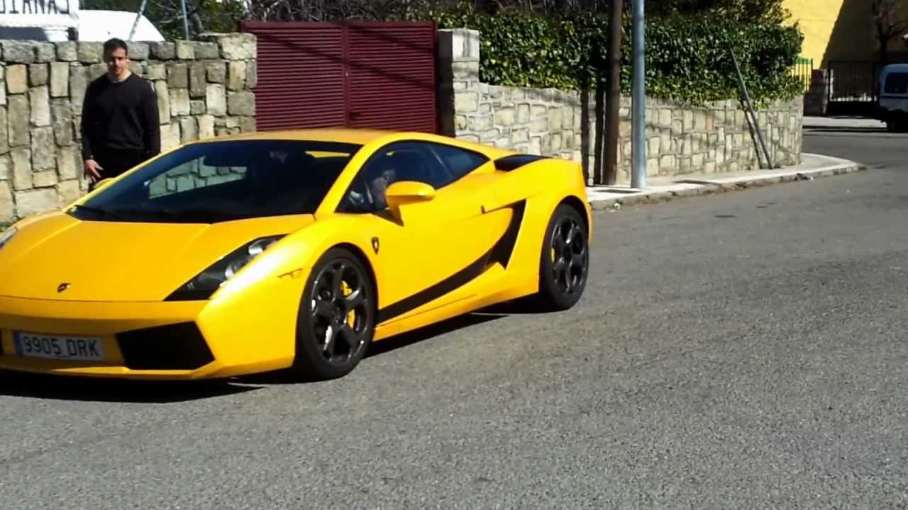 Lamborghini Gallardo en Madrid - YouTube
