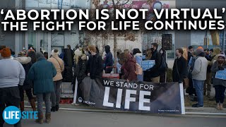 'Abortion is not virtual': Pro-lifers brave bitter cold to pray at Planned Parenthood