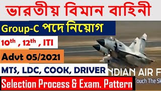 ?Indian Air Force Recruitment 2021? Group-C Direct Recruitment ?LDC | MTS | Driver etc. Latest Job