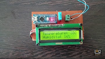 Arduino and I2C LCD based temperature and humidity measurement
