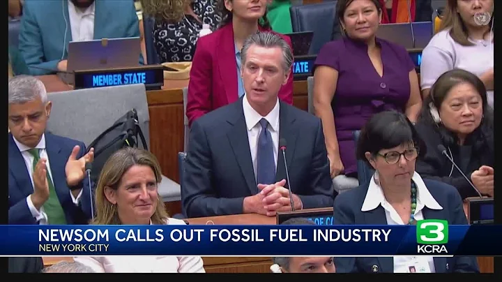 Governor Gavin Newsom gave a speech at the United Nations climate ambition summit