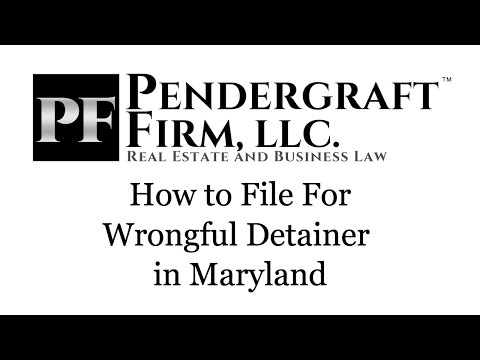 How To File For Wrongful Detainer In Maryland Blog Post