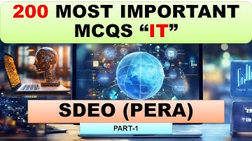 "IT MCQs for PPSC Exam 2025 | PERA Information Technology MCQs with Answers | PPSC Preparation"