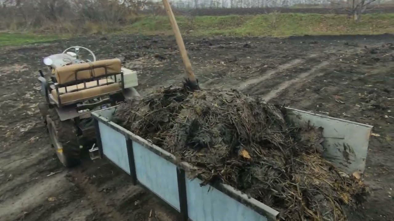 Вожу гній,результат оранки та бункерна картофелесажалка...