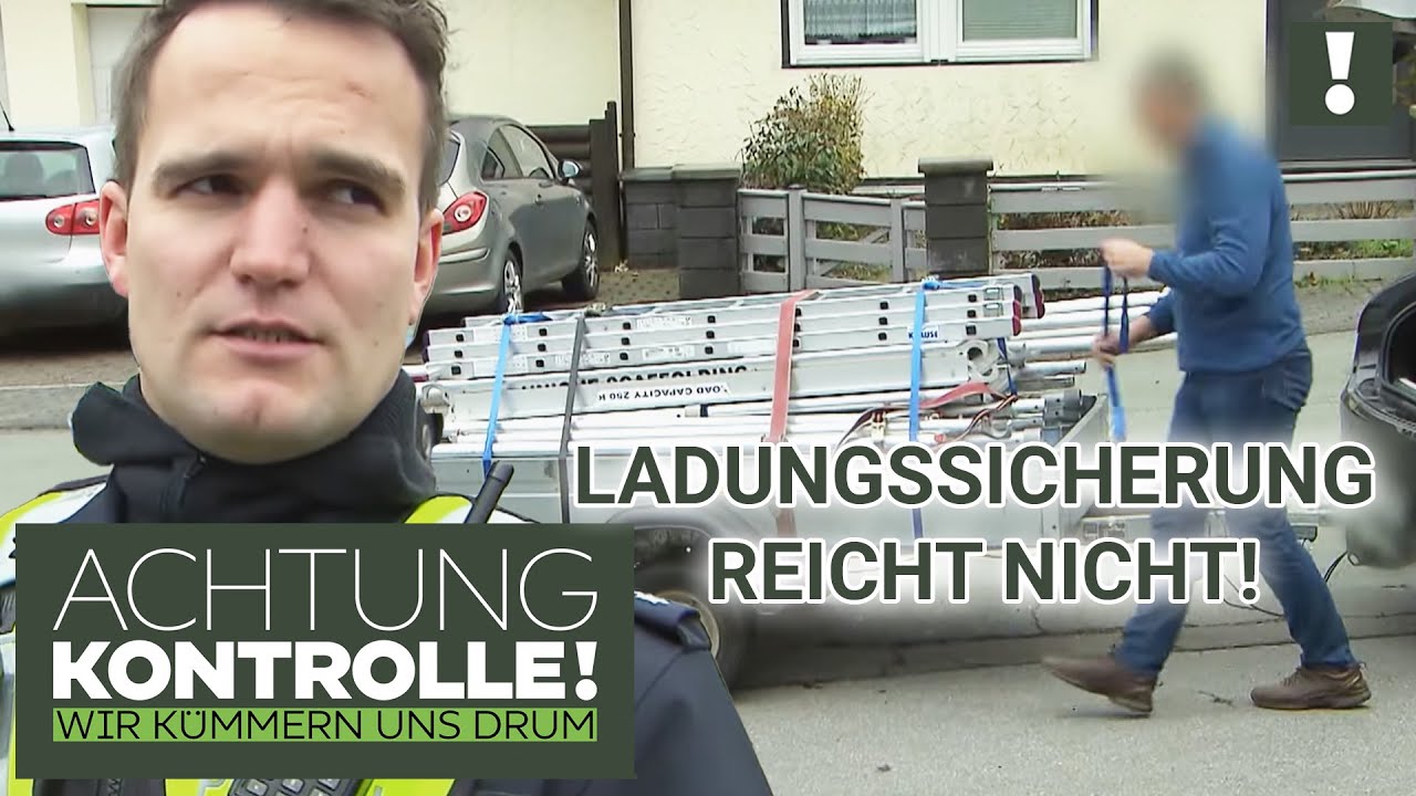 ⚠️ Ungesicherte LADUNG ist eine RIESEN-GEFAHR! | Achtung Kontrolle