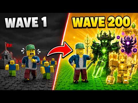 WAVE 1 TO WAVE 200 In Merge Vs Mobs Roblox