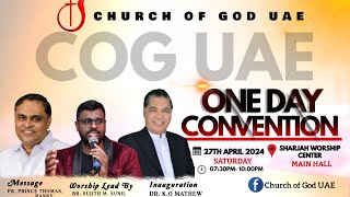 CHURCH OF GOD UAE REGION | ONE DAY CONVENTION | LIVE SHARJAH