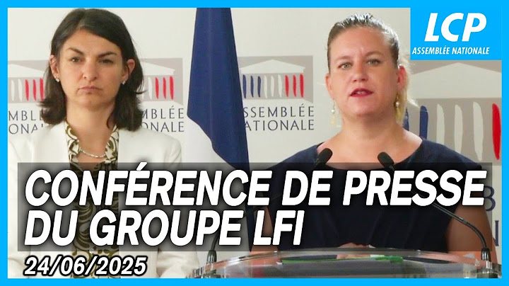 Mathilde Panot : conférence de presse du groupe LFI à l'Assemblée nationale - 24/06/2025