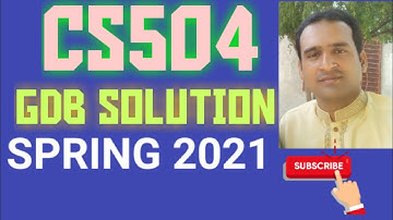 cs504 gdb solution spring 2021