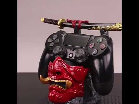 Стильний тримач у японському стилі для ігрового контролера Xbox One, Xbox Series X/S PlayStation 4, PlayStation 5, NS PRO, видео 1