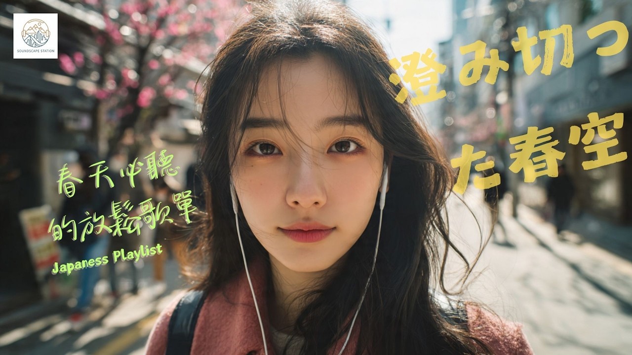 Japanese R&B｜讓你瞬間煥然一新的日系歌單・溫暖的旋律與春日的呼吸🌸｜J-POP｜清新 / Chill / 放鬆 / 散步 / 好心情 #工作音樂 #放鬆音樂 #workmusic