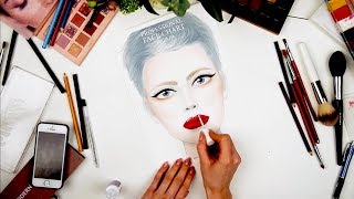 FACECHART MAKEUP TUTORIAL как рисовать фэйс - чарт.  Татьяна Петрова