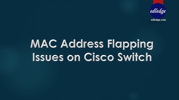 MAC Address Flapping Issue on Cisco Switch