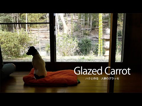 にんじんのグラッセとわんちゃん用おやつトッピング(日本テリアとの暮らし)