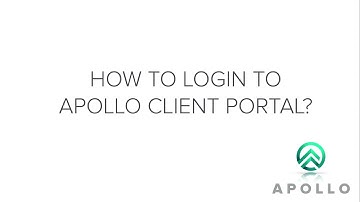How to Login To Apollo Client Portal