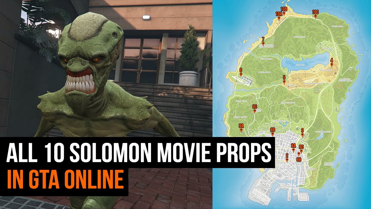 Gta Online Solomon Movie Props All 10 Locations Youtube