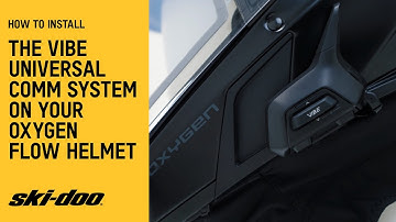 How to Install the Vibe Comm System on Your Oxygen Flow Helmet | Ski-Doo