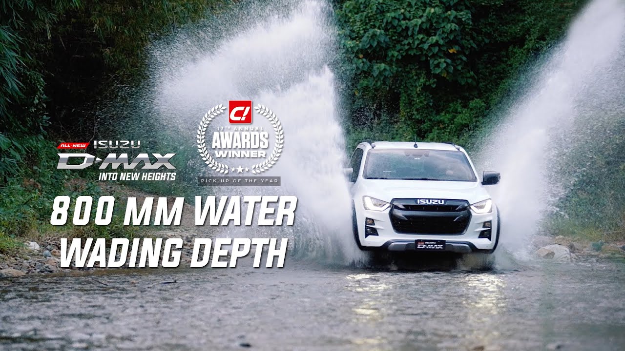 800mm-water-wading-depth-all-new-isuzu-d-max-youtube