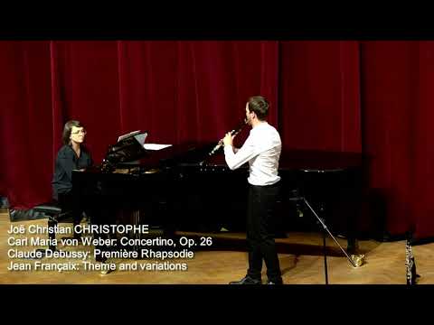 Joë Christophe plays J. Françaix - Theme and Variations