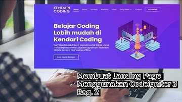 Membuat Landing page menggunakan codeigniter 3 bagian - 2