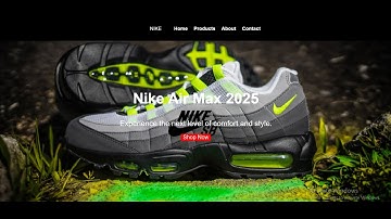 5.JavaScript Project: Nike Shoes Website Landing Page