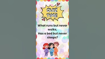 It Runs But Never Walks 🤯  Can You Solve This Riddle | Geniuses Get This! 🧠 | Viral Riddle Challenge