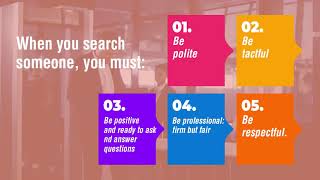 Carrying out a search as a Door Supervisor 1