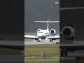 Thrilling Gulfstream G650 Landing at Bern from Brazil - Waving Pilots!