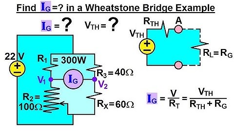 Electrical Engineering: Ch 4: Circuit Theorems (35 of 35) I(G)=? in a Wheatstone Bridge Ex.