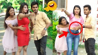 Waist touching prank with twist on cute girls 🥰🤷 | DR prank