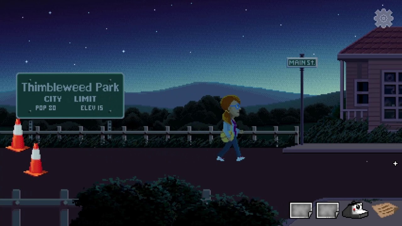 Lets play Delores A Thimbleweed Park Mini Adventure. Full walkthrough