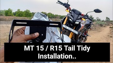 Yamaha #MT 15 V2 / R15 #Tail Tidy #Installation..  Yamaha MT 15 v2 me Tail Tidy kaise install kare