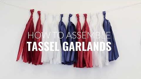 Tassel Garland Tissue Paper Banner DIY Party Garland Decor For All Events | Sports Hub