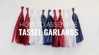 Tassel Garland Tissue Paper Banner DIY Party Garland Decor For All Events | Sports Hub