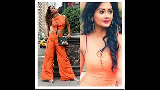Hina Khan Vs Kanchi Singh In Same Pose And Same Colour