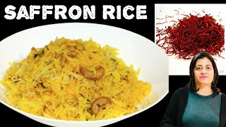 Saffron Rice Recipe | Zafrani Pulao (saffron rice) in Stove top | Simple & Easy  no extra effort