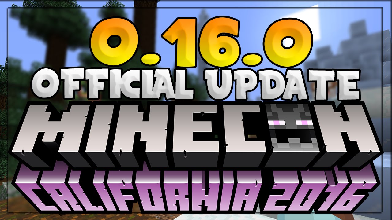 MCPE 0.16.0 Update - 0.16.0 OFFICIAL RELEASE LIVESTREAM! (MINECON 2016 Vlog) I need your support..