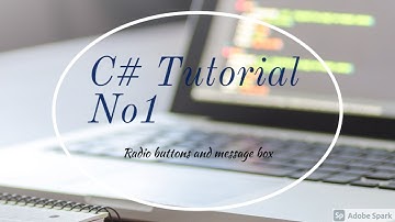 C# Tutorial No 1: how to use radio buttons and message box