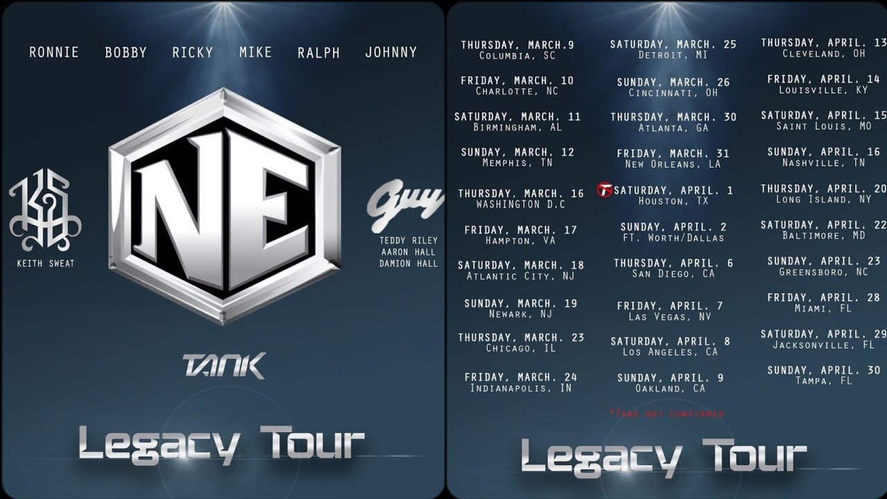 new edition legacy tour schedule