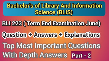 BLIE 229 Top Most Expected Question With Answers for IGNOU Term End Examination June 2023