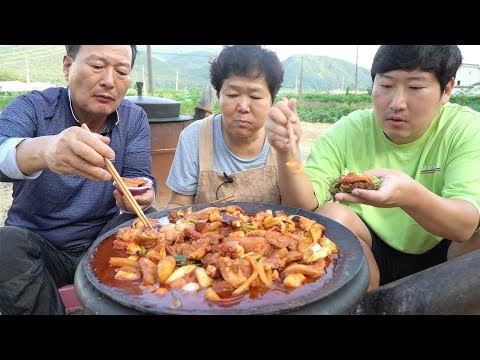 문어와 돼지의 만남~ [[<strong>문어</strong> 제육 <strong>볶음</strong>(Stir-fried Octopus and Pork)]] <strong>요리</strong>&amp;amp;먹방!! - Mukbang eating show