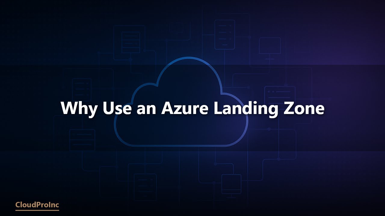 Why Use an Azure Landing Zone - YouTube