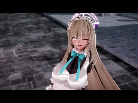 【0192/MMD/ブルアカ】ぽよんの角楯カリンさんで「Red Velvet - Bad Boy」