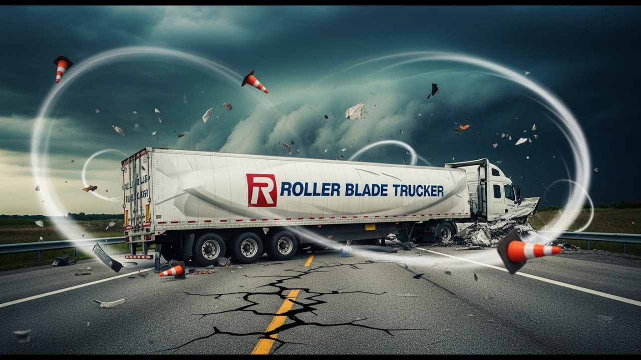 RECKLESS TRUCK DRIVER FLIPS OVER ON 25 MPH EXIT RAMP - YouTube