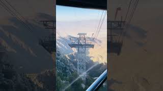 World’s largest rotating aerial tram car at 8500 ft 😱😰🤯 #shorts #california #palmsprings #usa