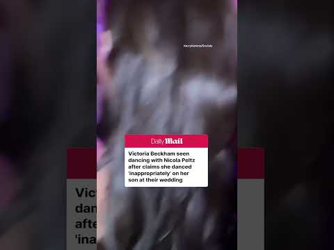 Video Victoria Beckham and Nicola Peltz seen dancing before Brooklyn's statement
