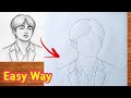 How To Draw BTS V Kim Taehyung Step By Step For Beginners BTS V Kim Taehyung Drawing 